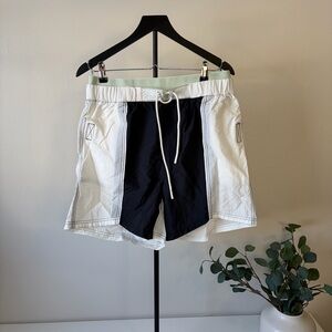 FP Movement by Free People Black and White swim Shorts